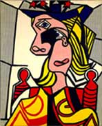 Lichtenstein, femme au chapeau  fleur, 1963