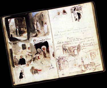 Rues, murs et boutiques de Meknès. Musée du Louvre,

album d'Afrique du Nord et d'Espagne.