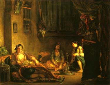 Femmes d'Alger dans leur appartement, 1849